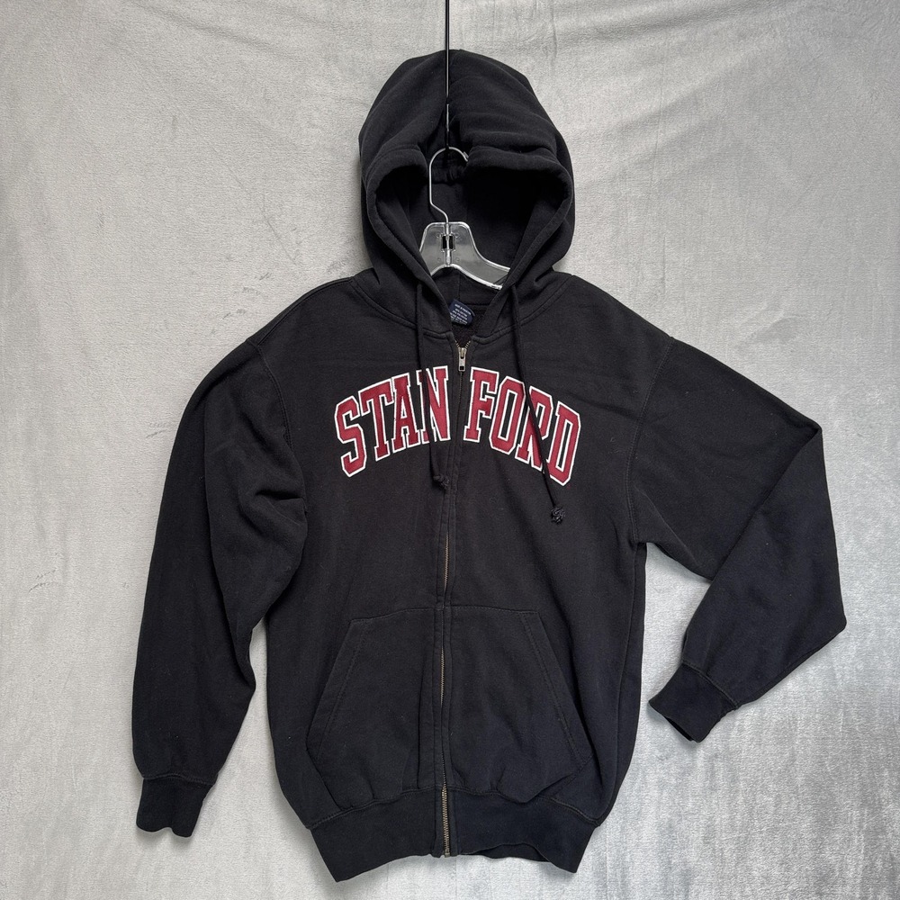 Stanford Cardinal Sweatshirt Hoodie Mens Small Black NCAA College MV‎ Sport